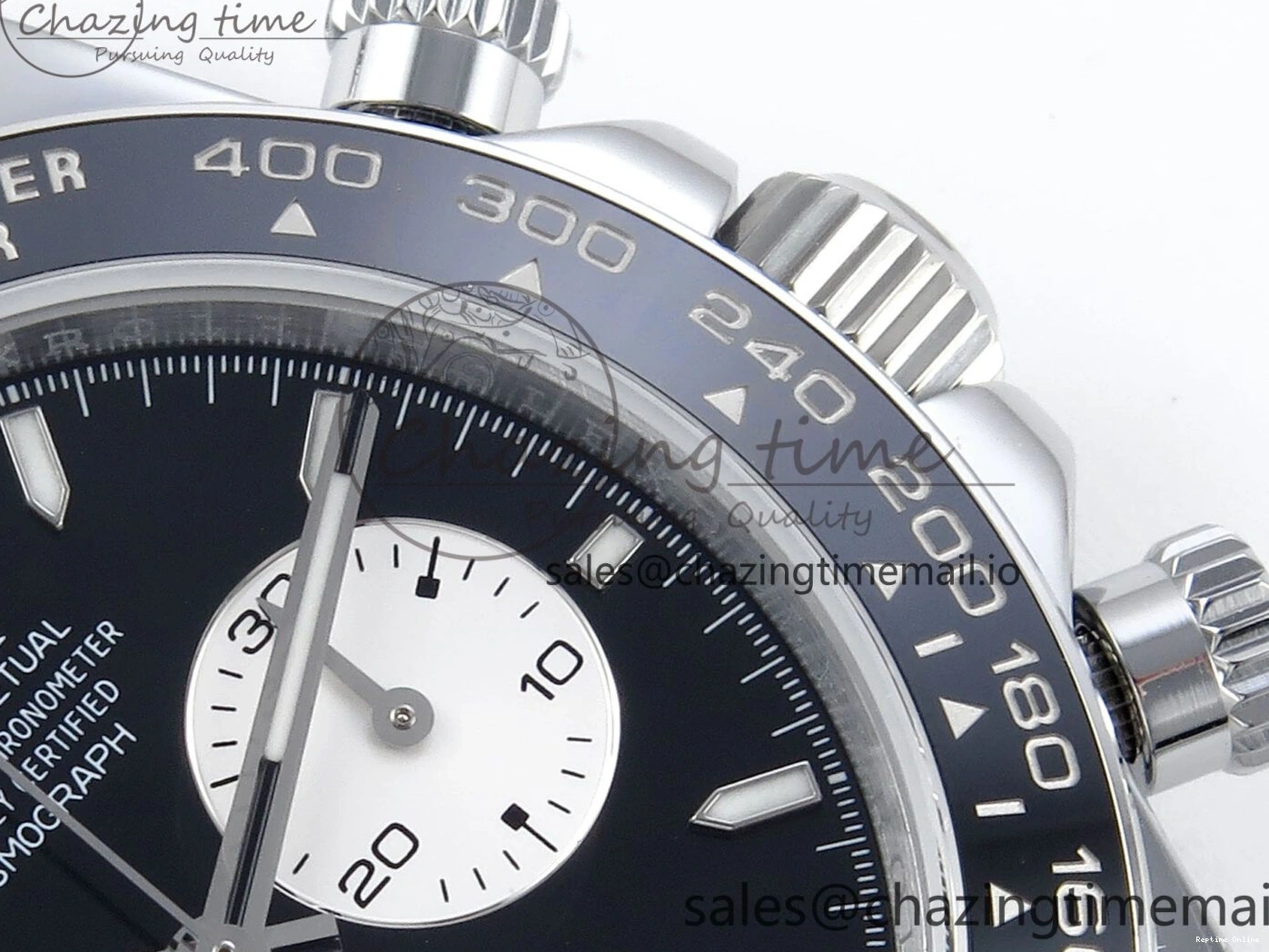 0209 EyeCatching Daytona 126529 QF 1:1 Best Edition Black Dial Steel 904L on SS Bracelet V8 QF 652